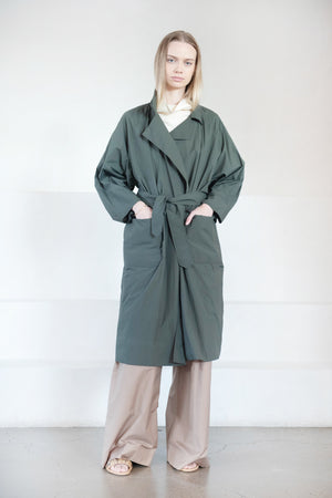Dušan - OVERSIZED TRENCH COAT, FOREST