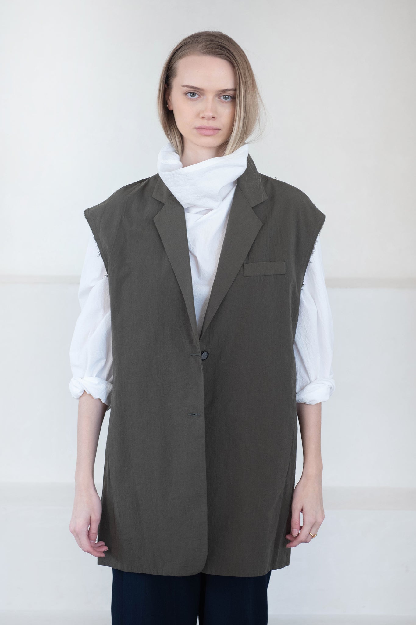 Dušan - Sleeveless Men's Jacket, Military