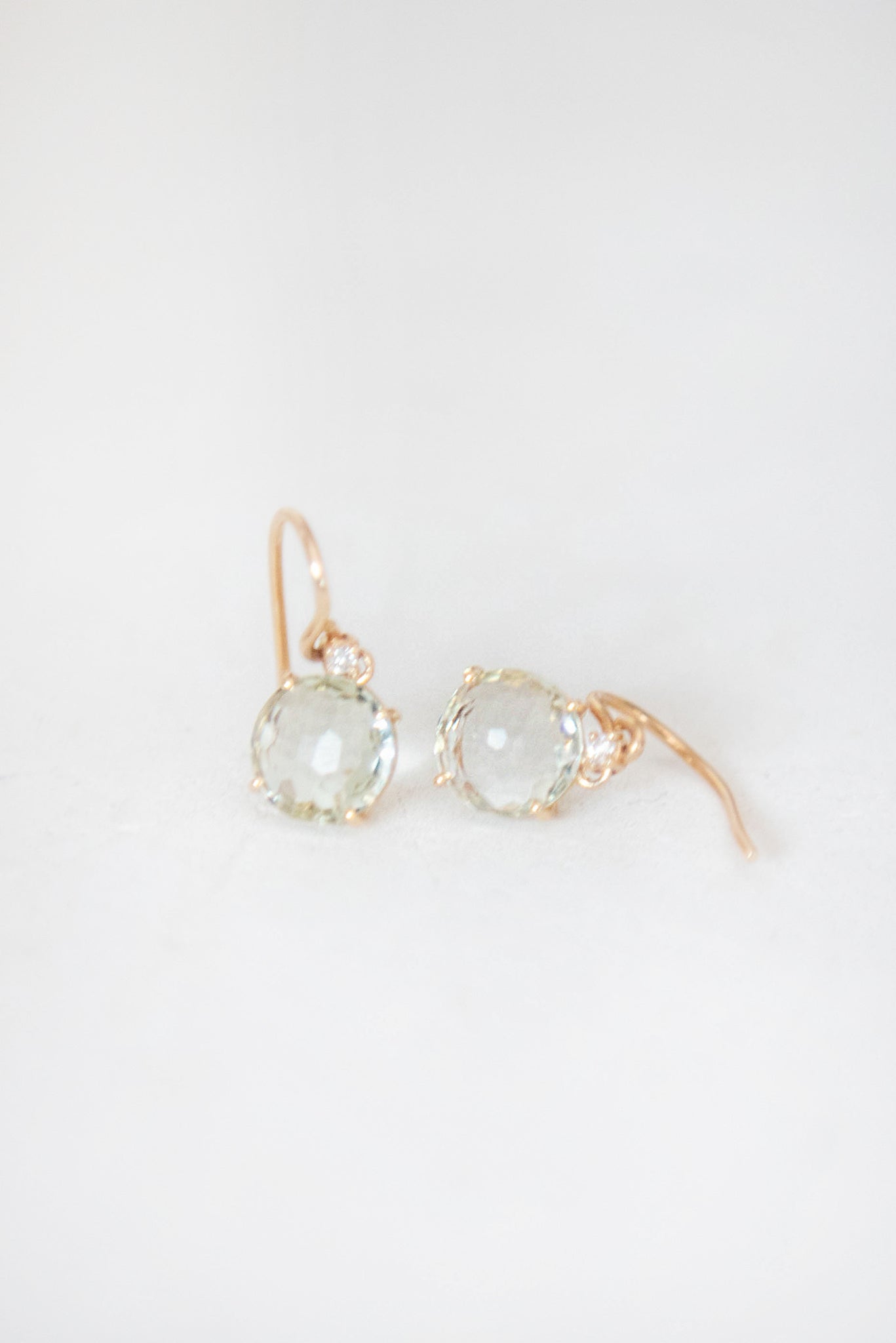 SUZANNE KALAN - ROUND CUT EARRING, AMETHYST
