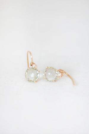 SUZANNE KALAN - ROUND CUT EARRING, AMETHYST