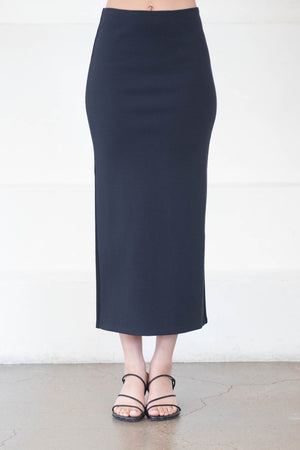 GAUCHERE - Jersey Skirt, Midnight Blue & Black