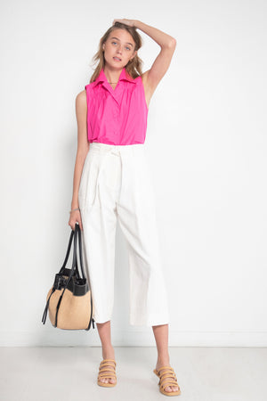 ODEEH - Belt Pants, Chalk