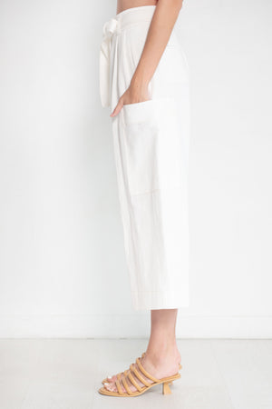 ODEEH - Belt Pants, Chalk