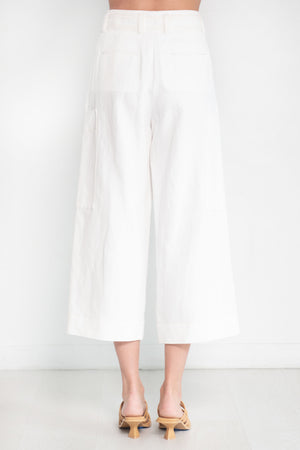 ODEEH - Belt Pants, Chalk