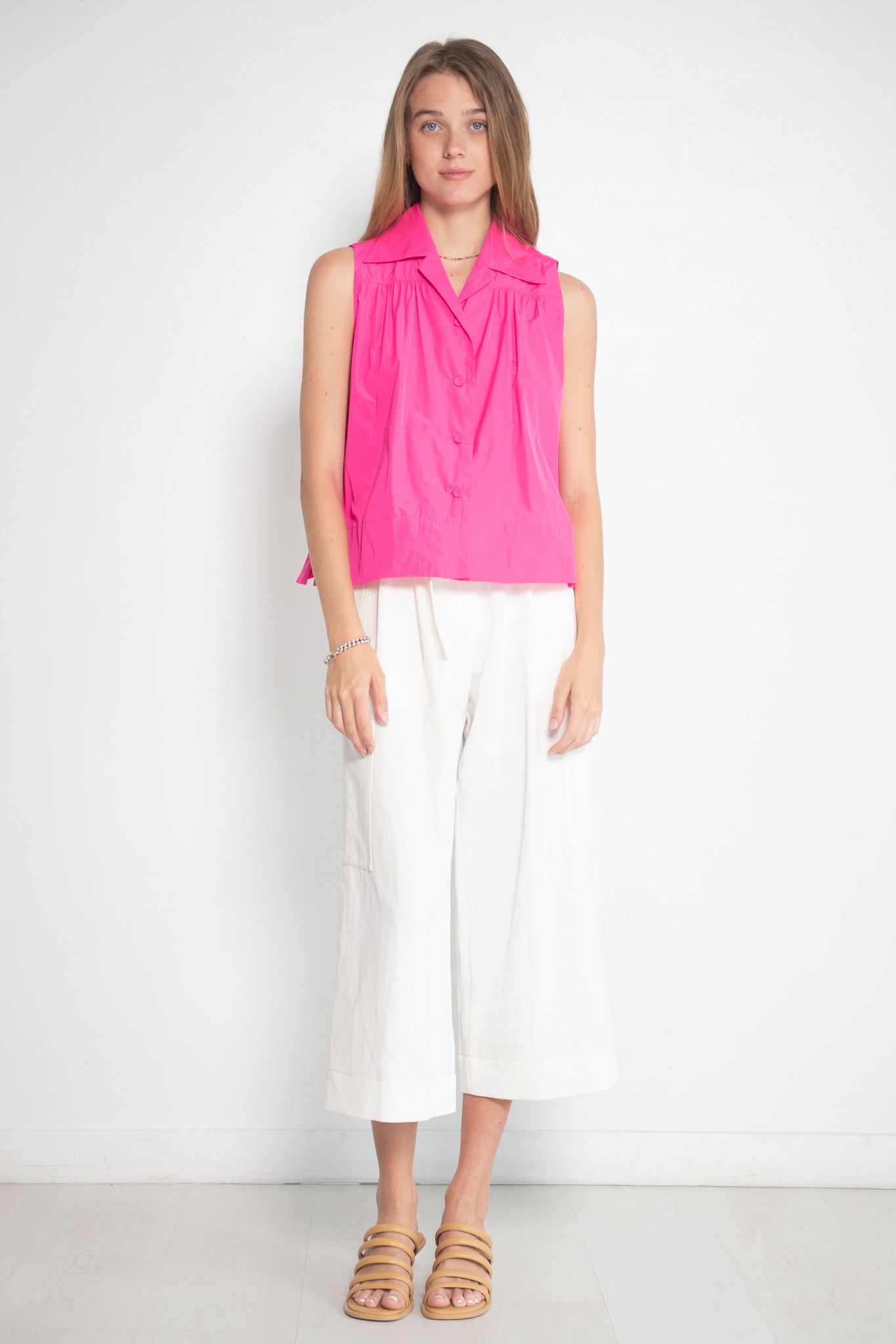 ODEEH - Belt Pants, Chalk