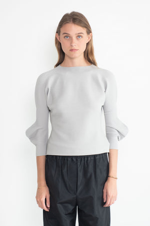 Pleats Please by Issey Miyake - Concretion Top, Greige