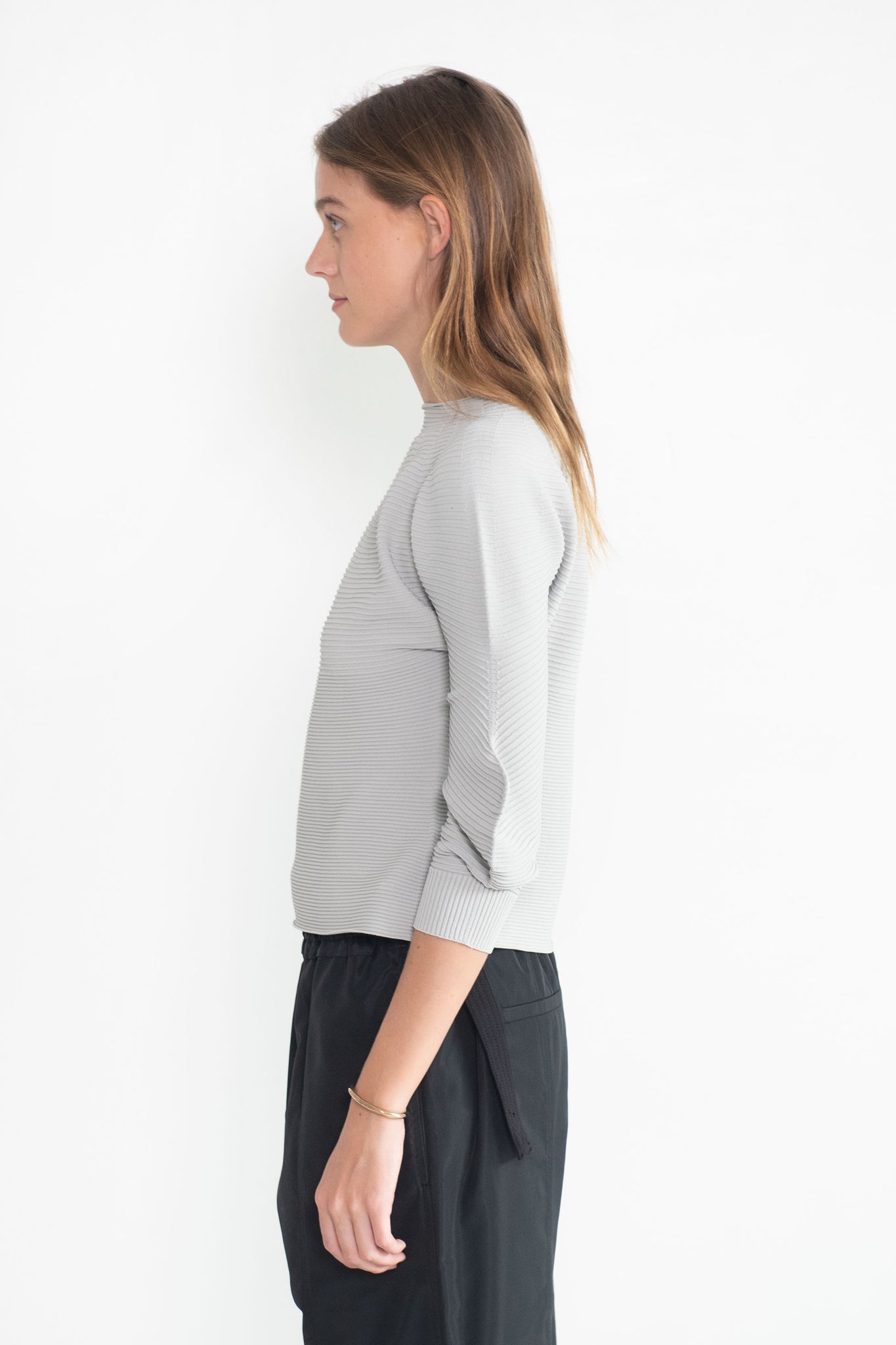 Pleats Please by Issey Miyake - Concretion Top, Greige