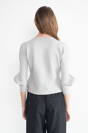 Pleats Please by Issey Miyake - Concretion Top, Greige