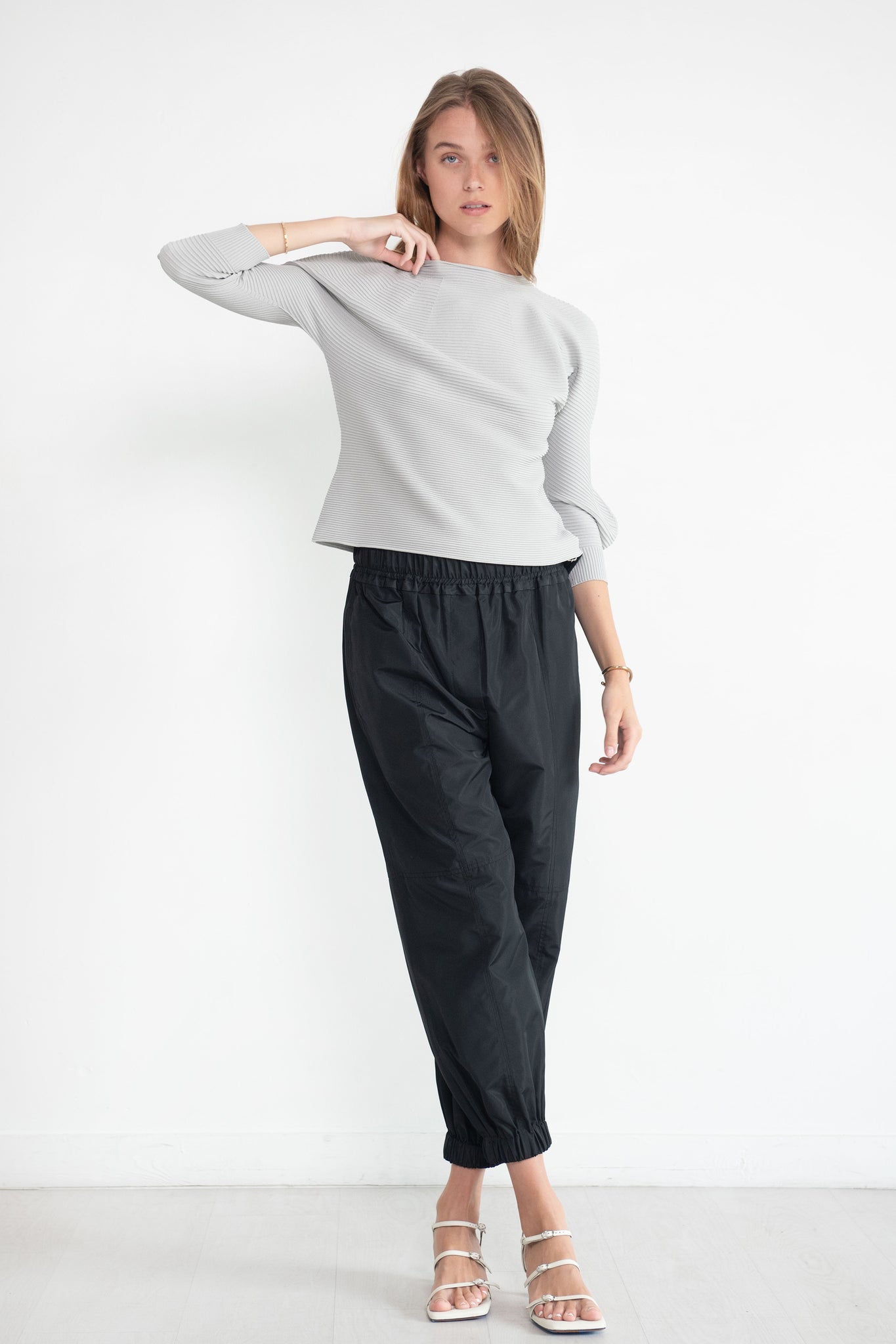 Pleats Please by Issey Miyake - Concretion Top, Greige