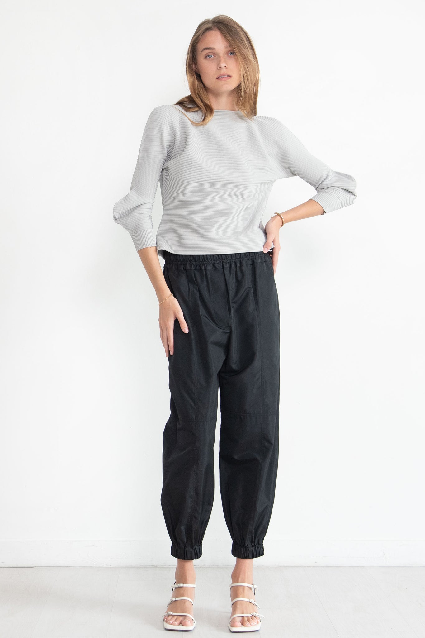 Pleats Please by Issey Miyake - Concretion Top, Greige