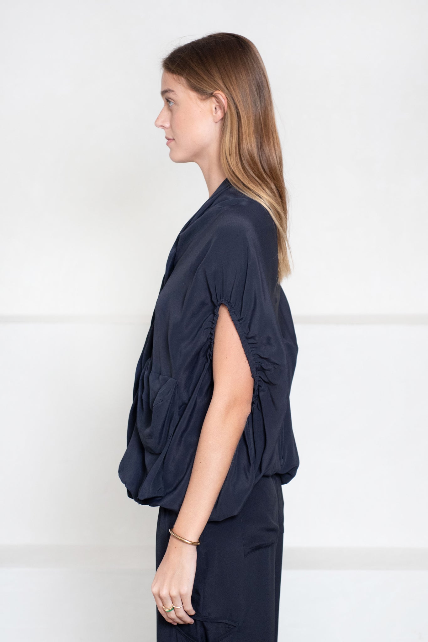 Hache - Bomber Shirt, Navy