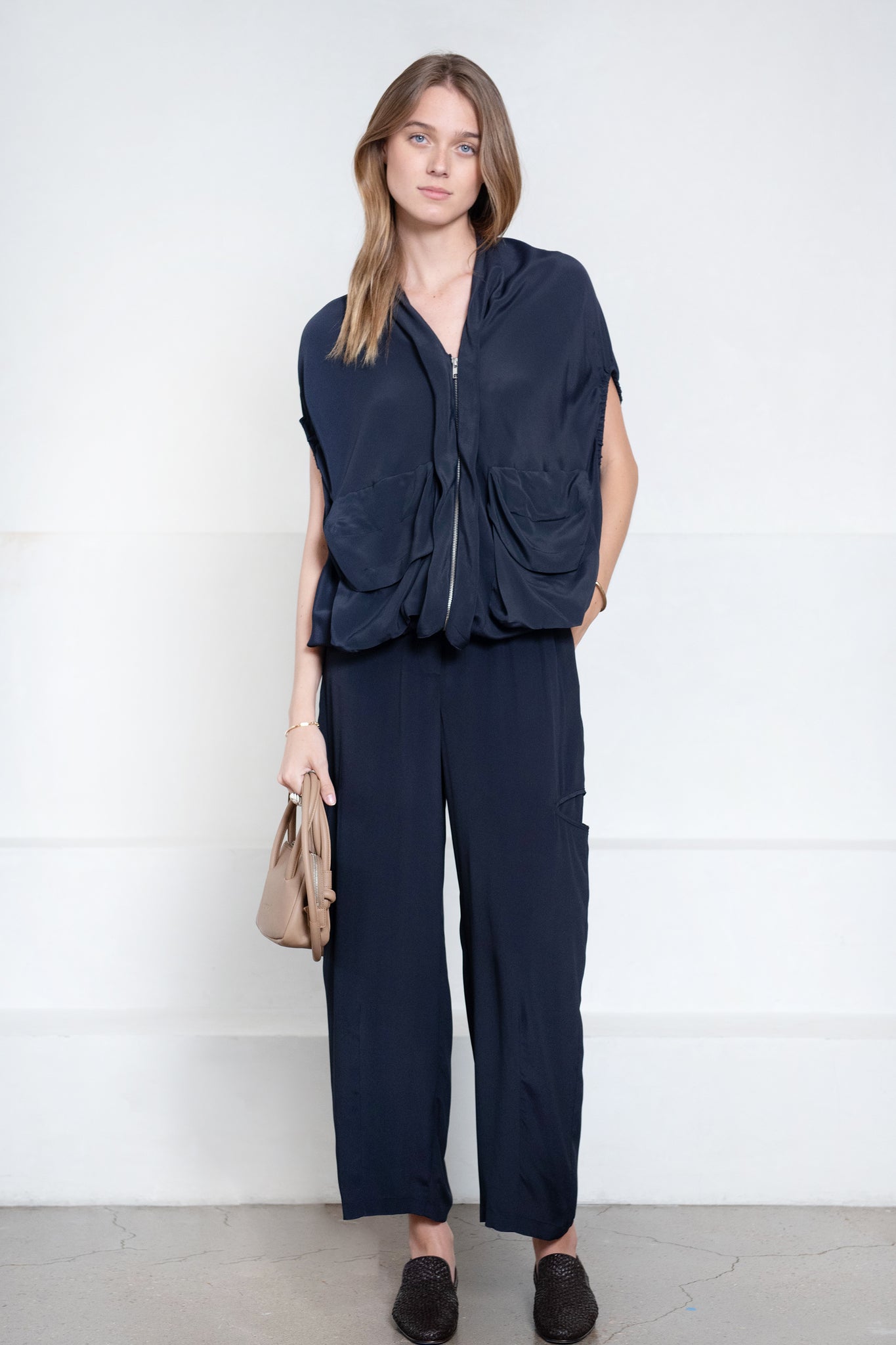Hache - Bomber Shirt, Navy