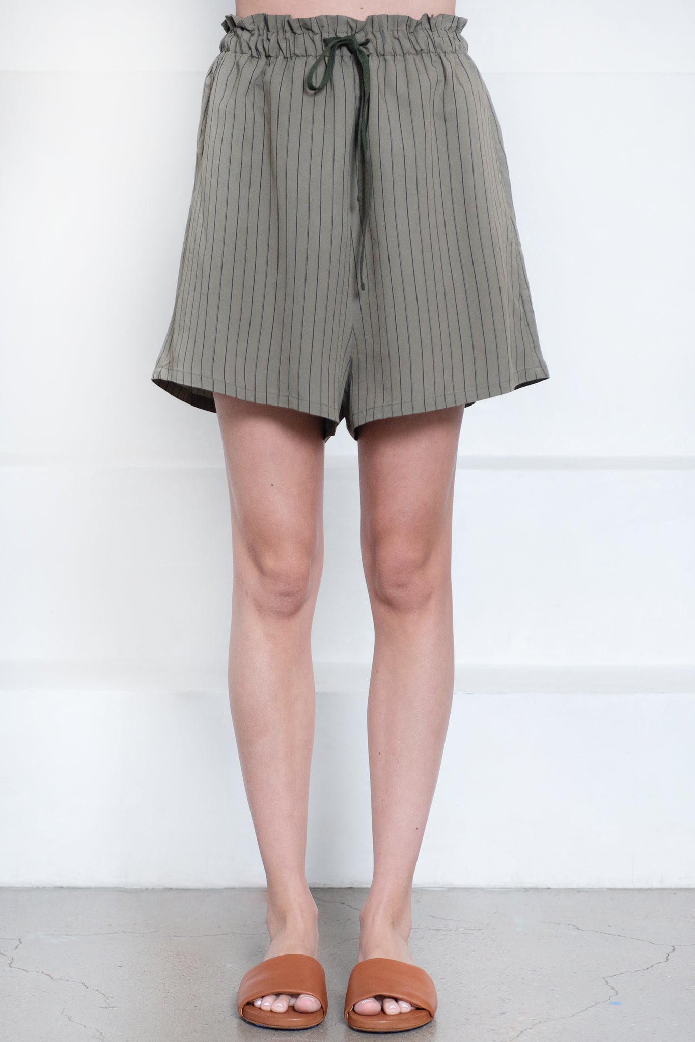 Hache - Breeze Shorts, Military Green