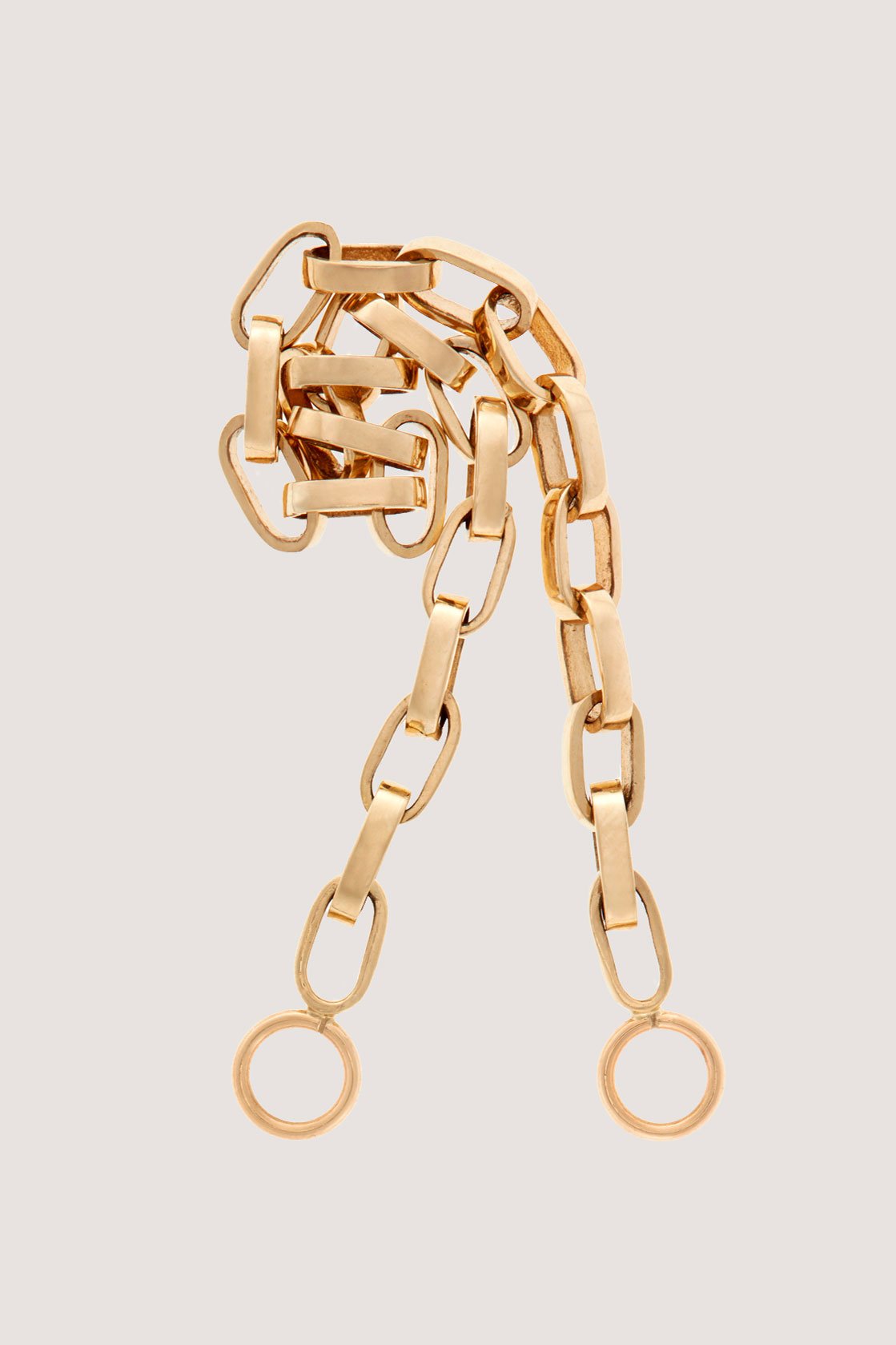 Marla Aaron - 18" Handmade Biker Chain, Gold