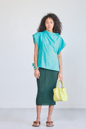 ISSEY M. PLEATS - New Colorful Basics 2 Skirt, Dark Green