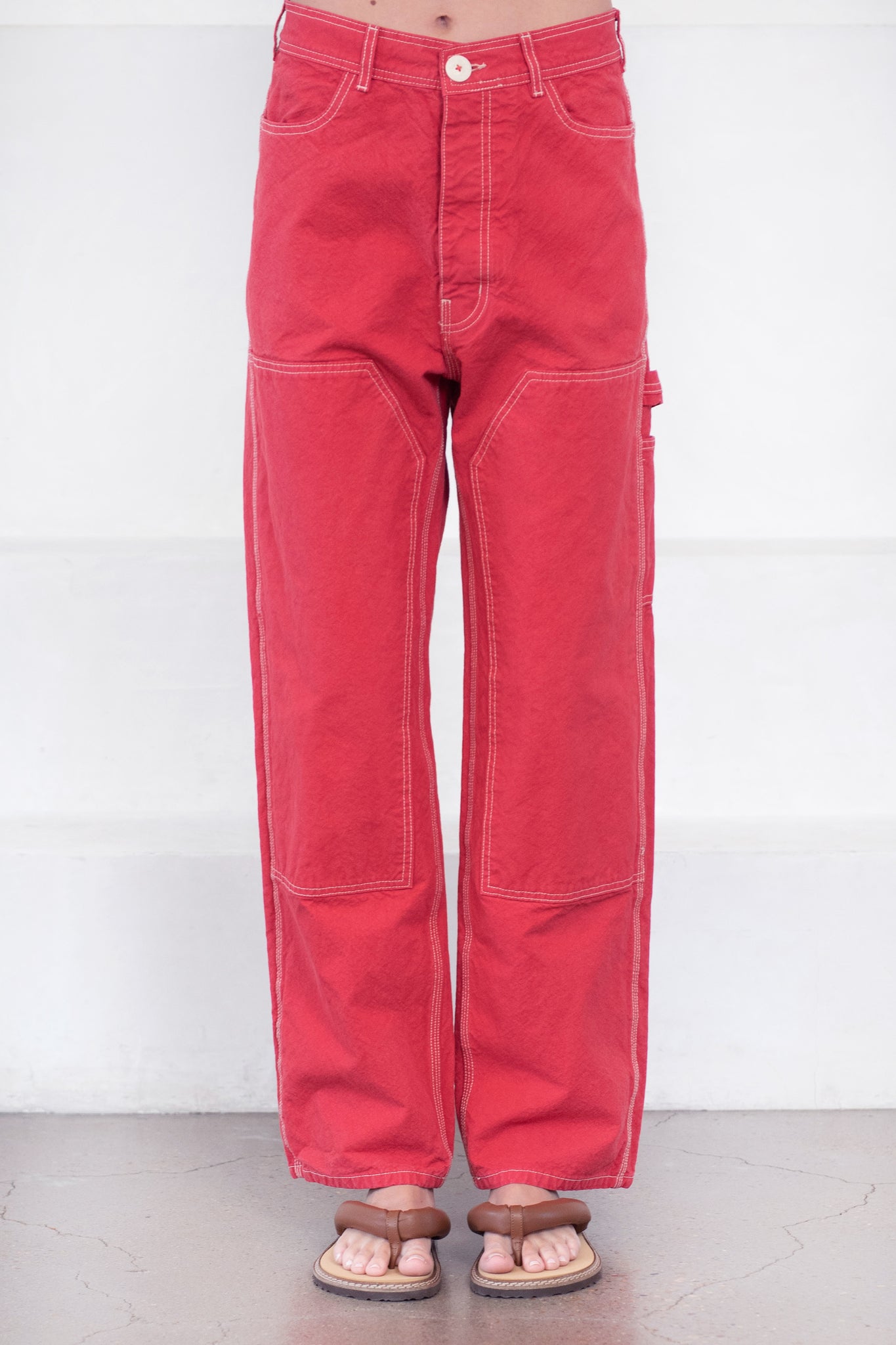 Jesse Kamm - Canvas Patchfront Handypant, Maraschino