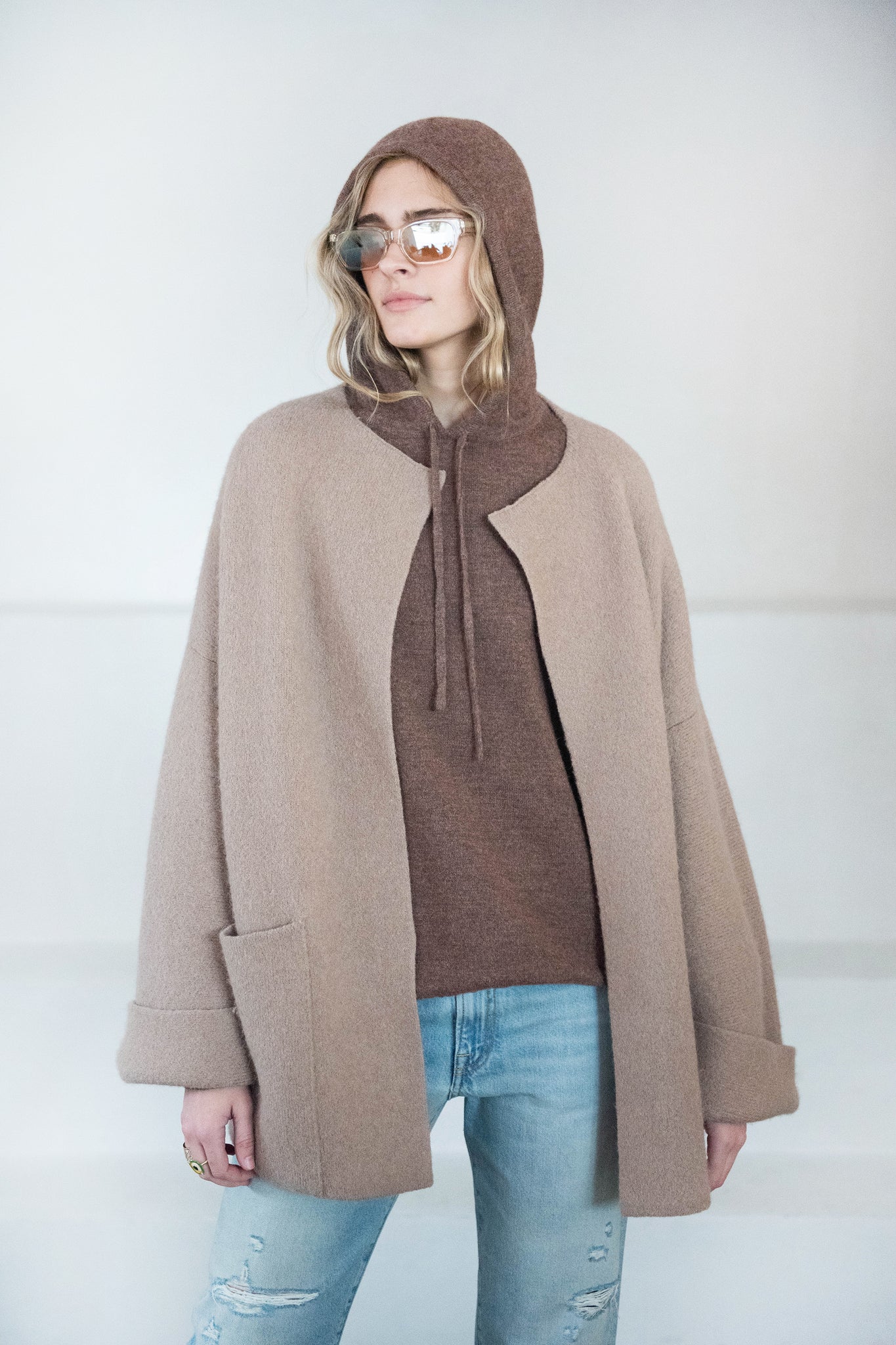 Lauren Manoogian - Felt Duo Coat, Cork