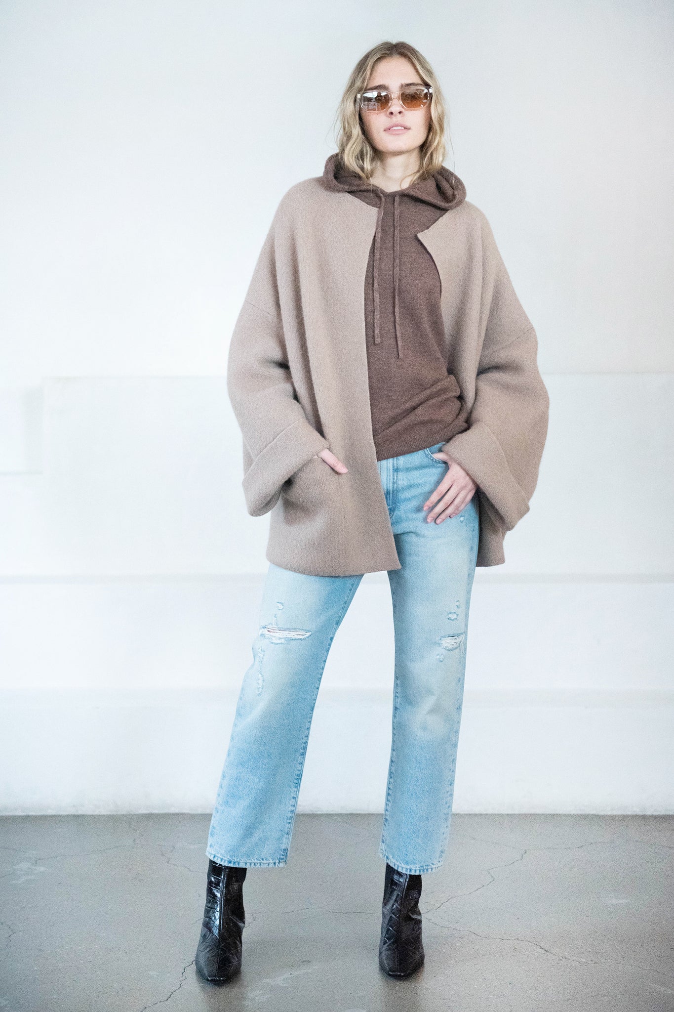 Lauren Manoogian - Felt Duo Coat, Cork