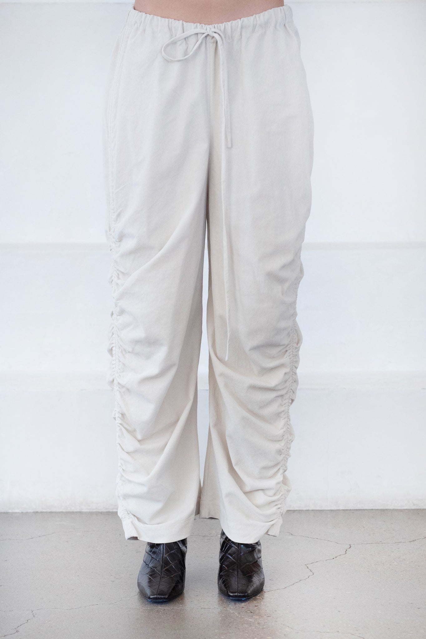 Lauren Manoogian - Mircocord Ruched Pants, Ivory