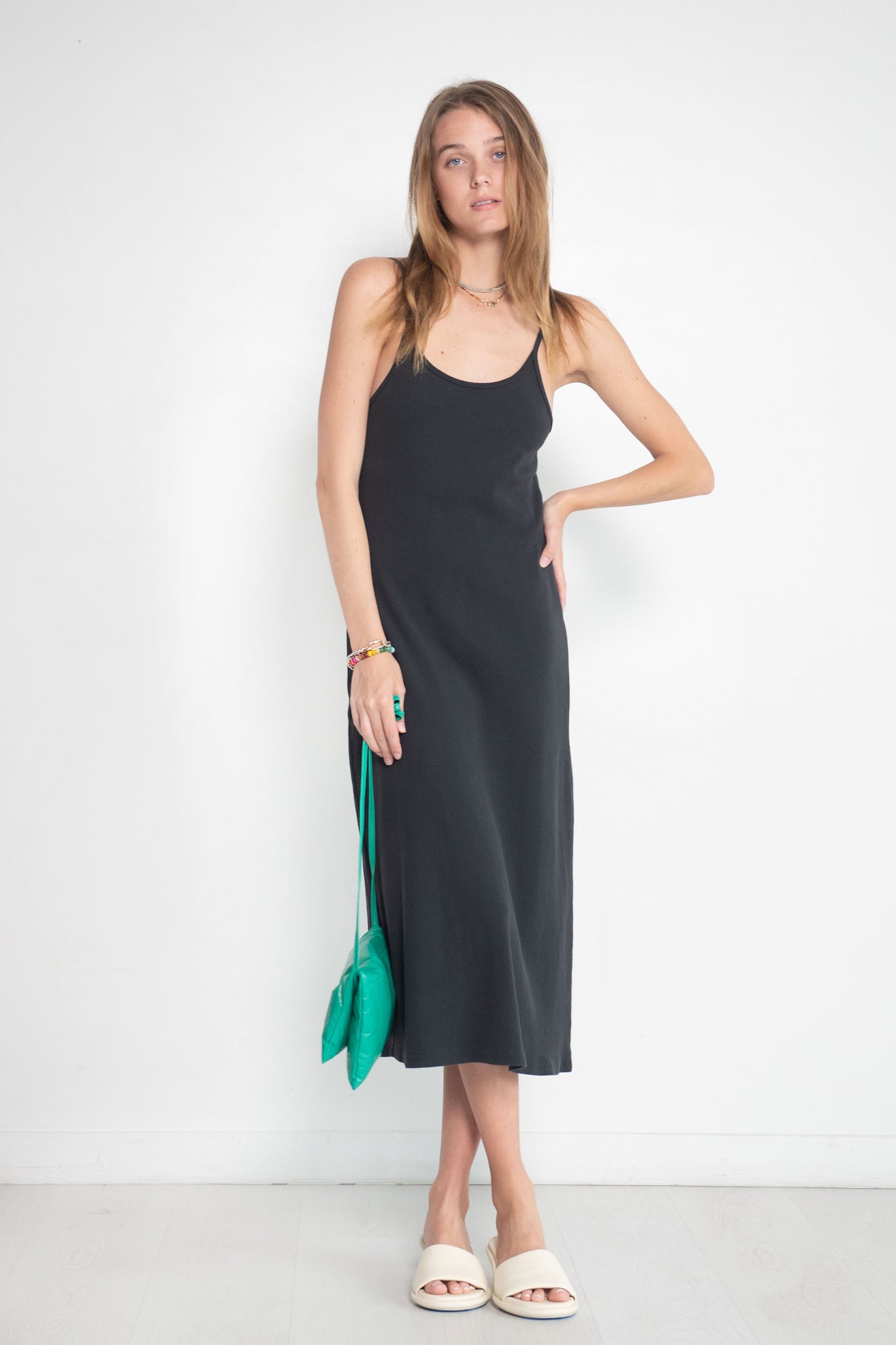LASZLO - Ruby Cami Dress, Off Black