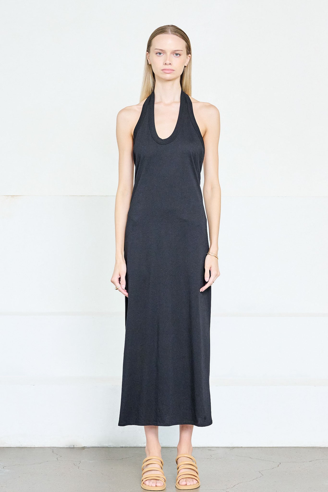 LOULOU STUDIO - Neami Halter Dress, Black