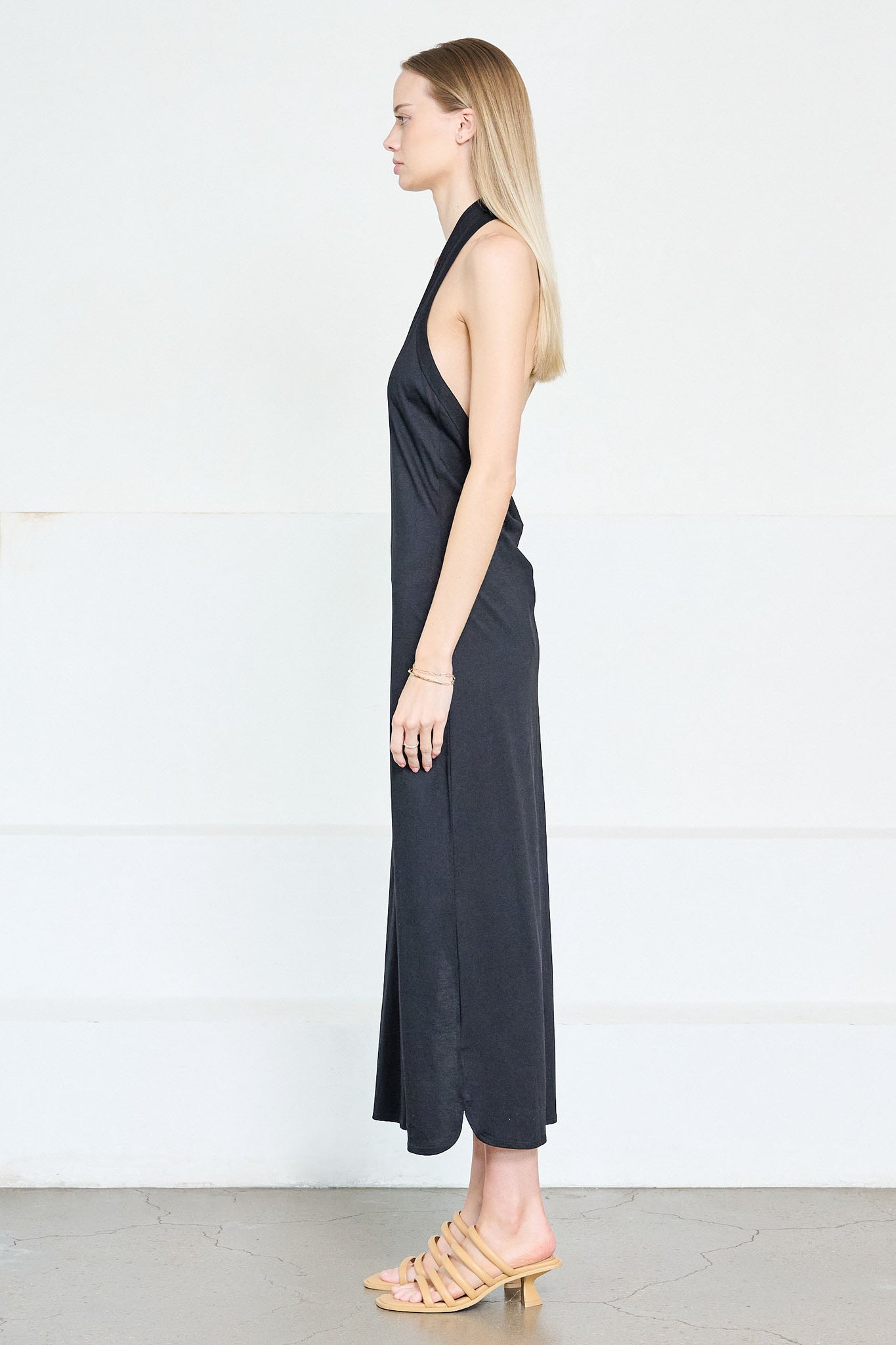 LOULOU STUDIO - Neami Halter Dress, Black