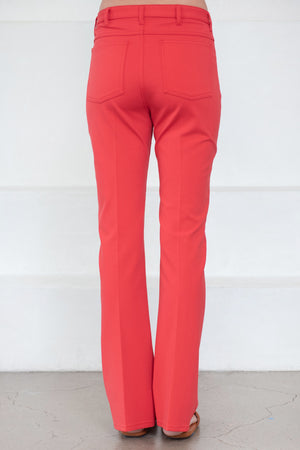 MARNI - Flared Jersey Trouser, Lacquer