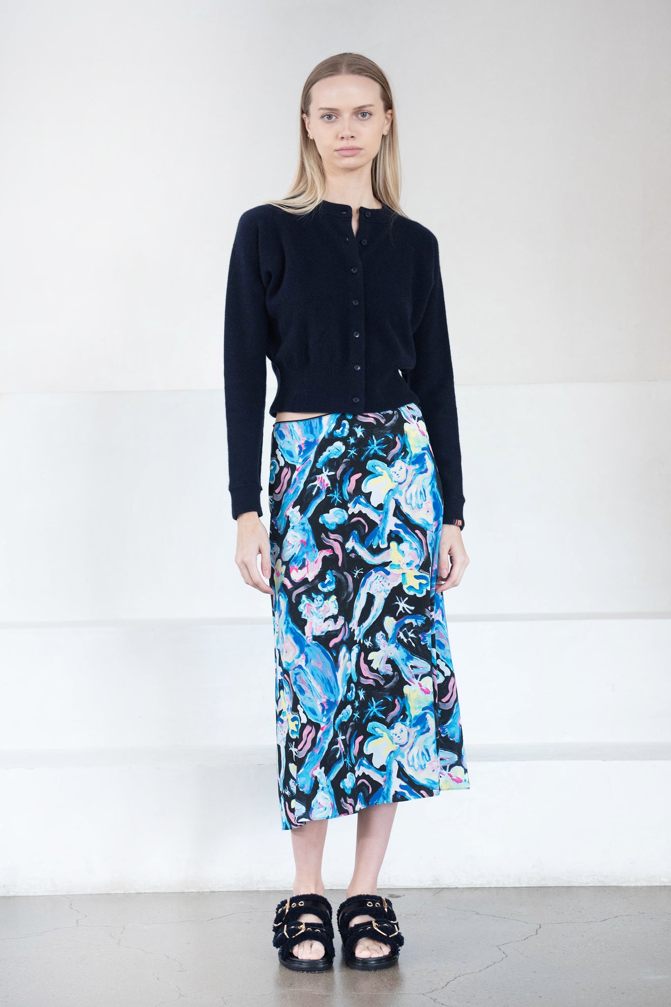 MARNI - Soft A-Line Skirt, Black