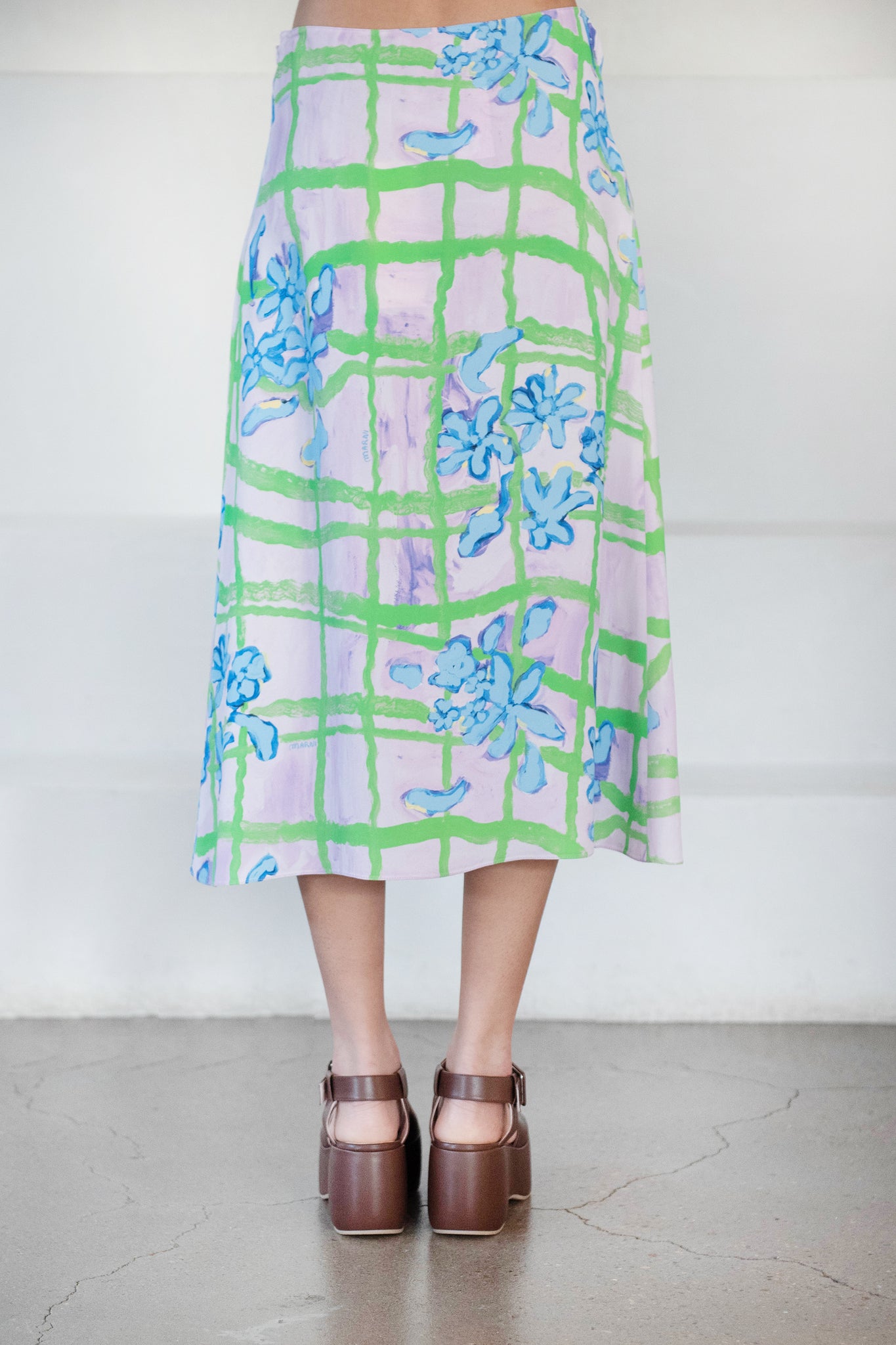 MARNI - Soft A-Line Skirt, Mauve