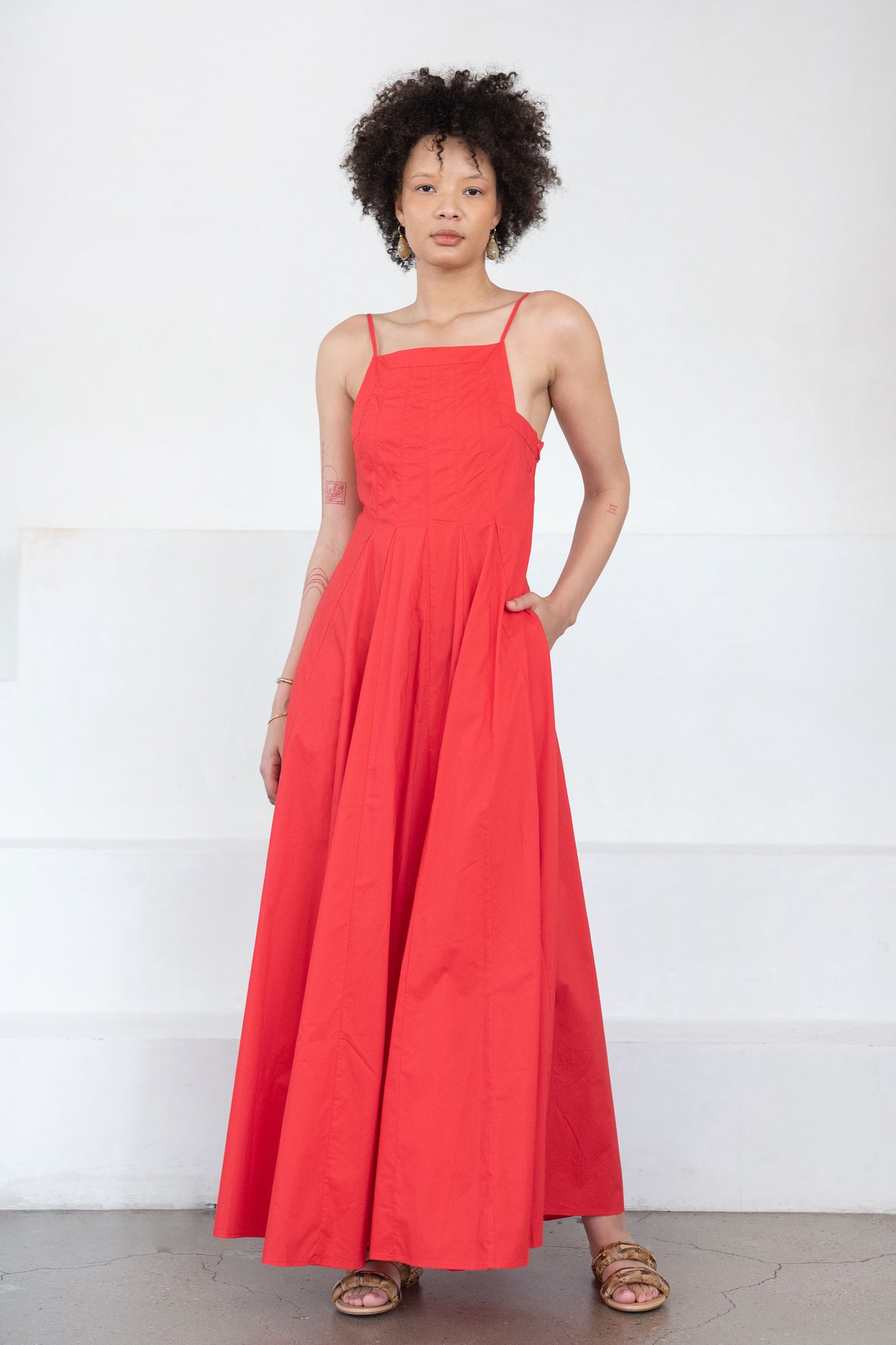 BIRD & KNOLL - Munroe Maxi, Berry Red