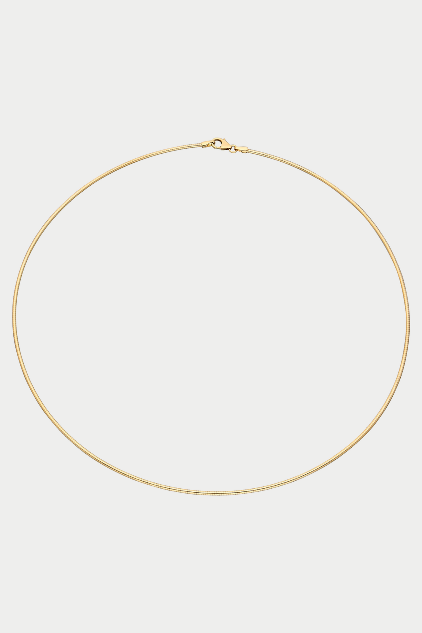 Ita - Omega Wire Necklace Chain, Yellow Gold