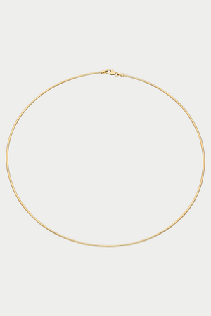 Ita - Omega Wire Necklace Chain, Yellow Gold