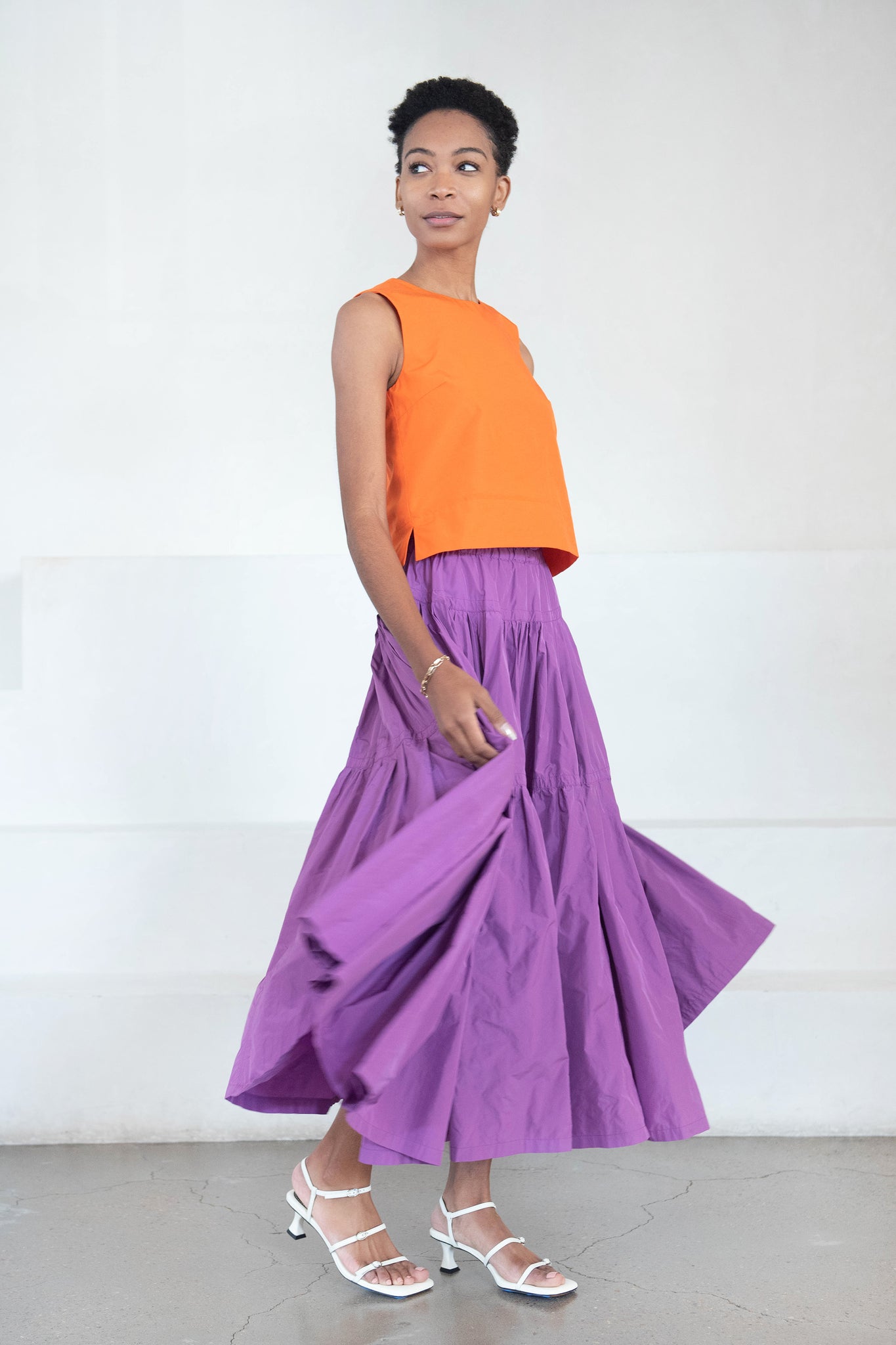 ODEEH - Midi Skirt, Amethyst