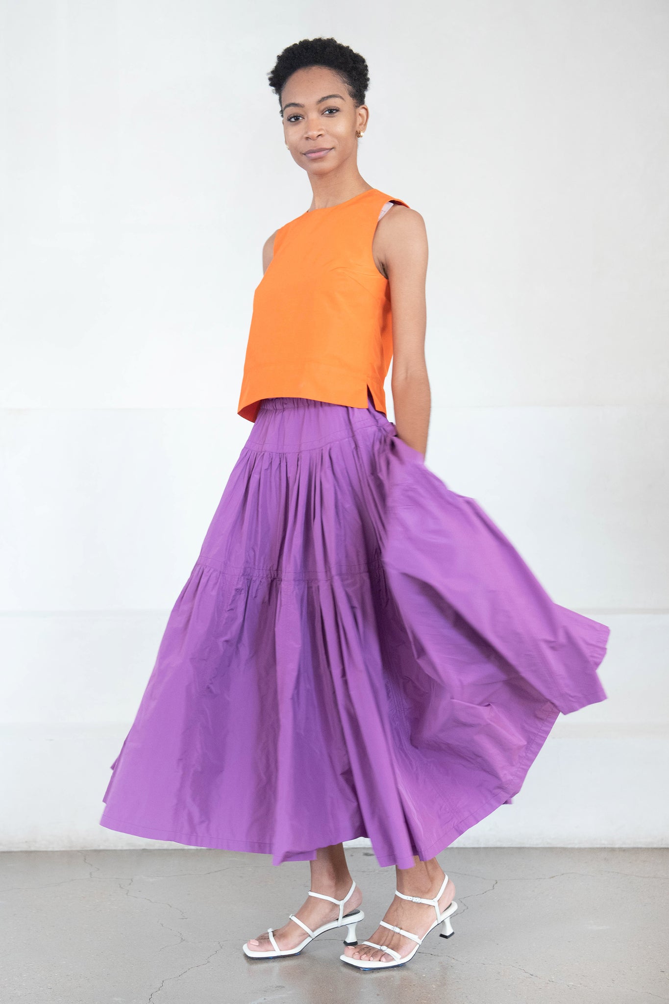 ODEEH - Midi Skirt, Amethyst