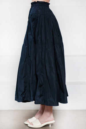 ODEEH - Midi Skirt, Navy