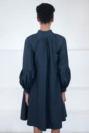 ODEEH - Long Sleeve Dress, Navy