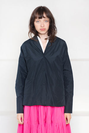 ODEEH - Front Pocket Shirt, Navy