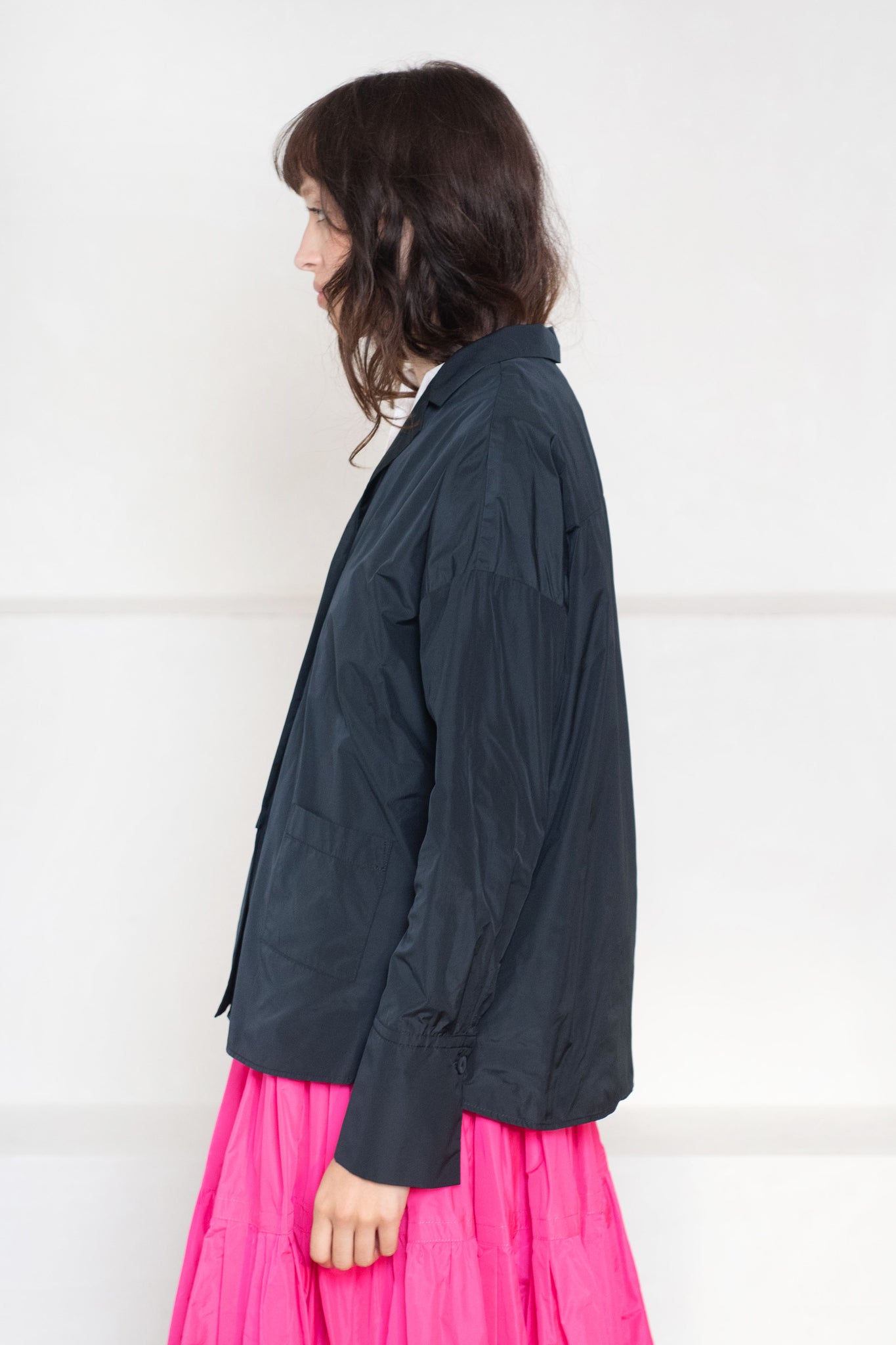 ODEEH - Front Pocket Shirt, Navy