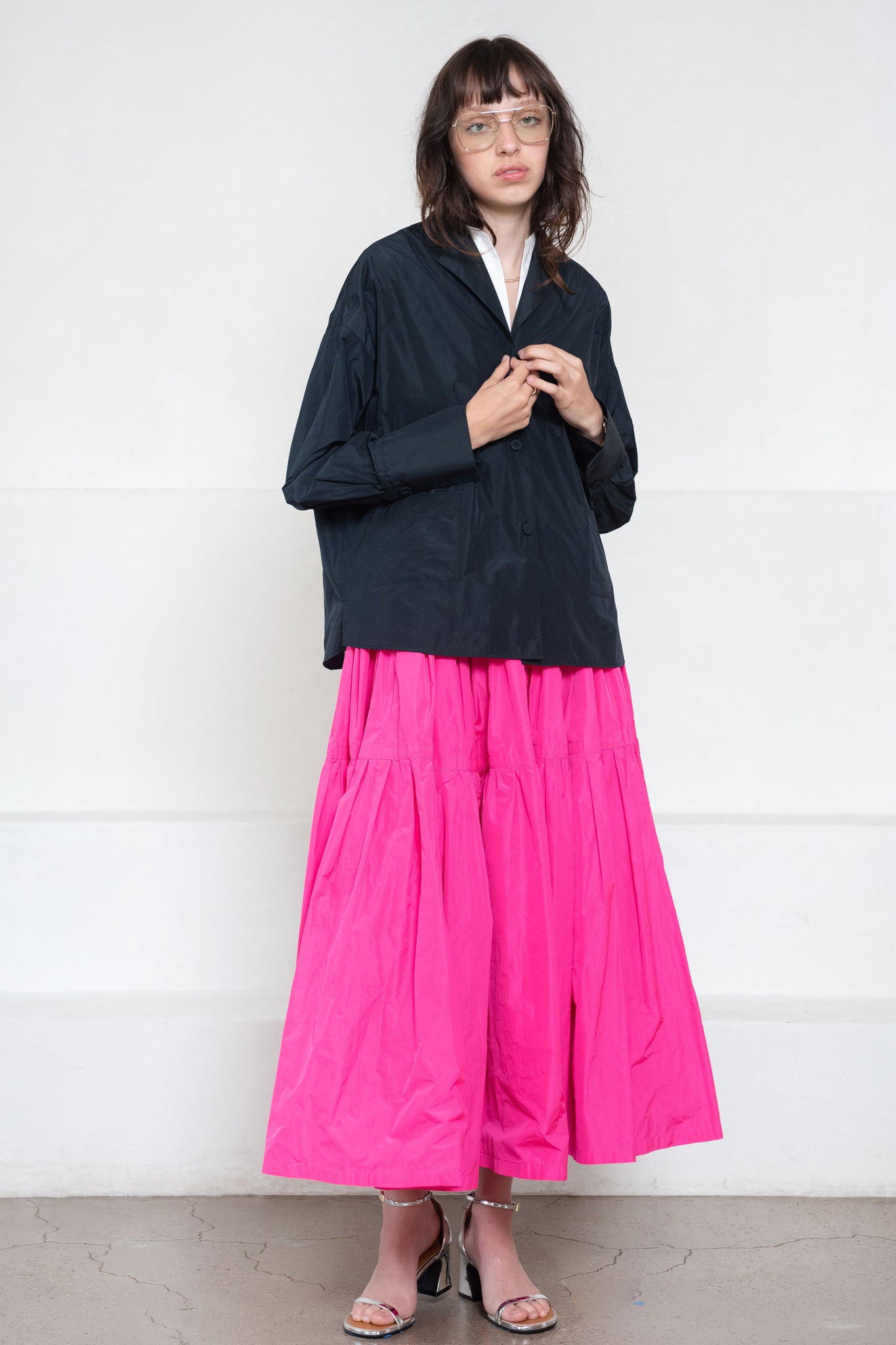 ODEEH - Front Pocket Shirt, Navy