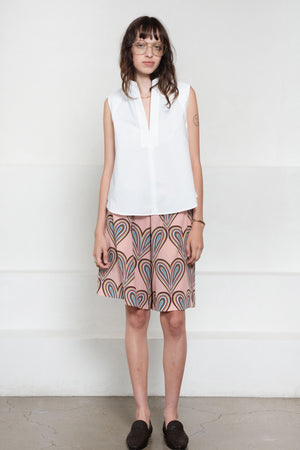 ODEEH - Sleeveless Shirt, White