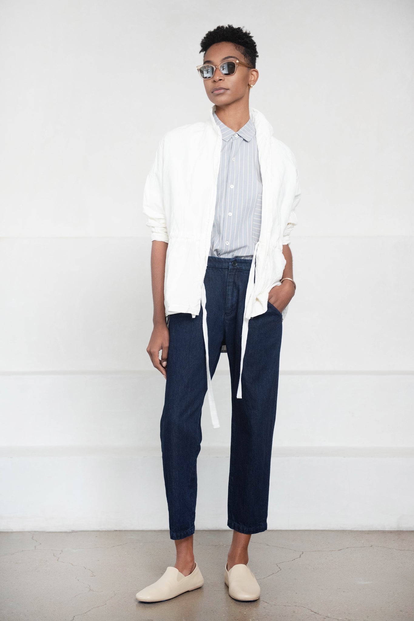 pas de calais - Tapered Pants, Indigo