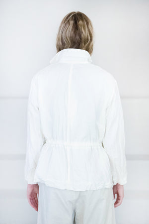 pas de calais - Auma Daki Wrinkle Jacket, White