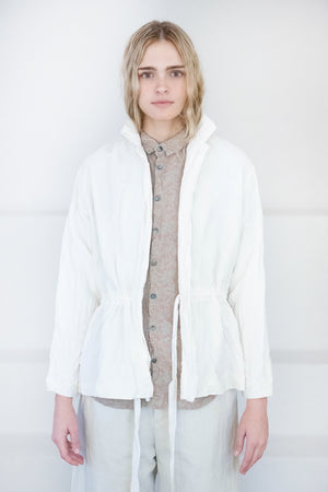 pas de calais - Auma Daki Wrinkle Jacket, White