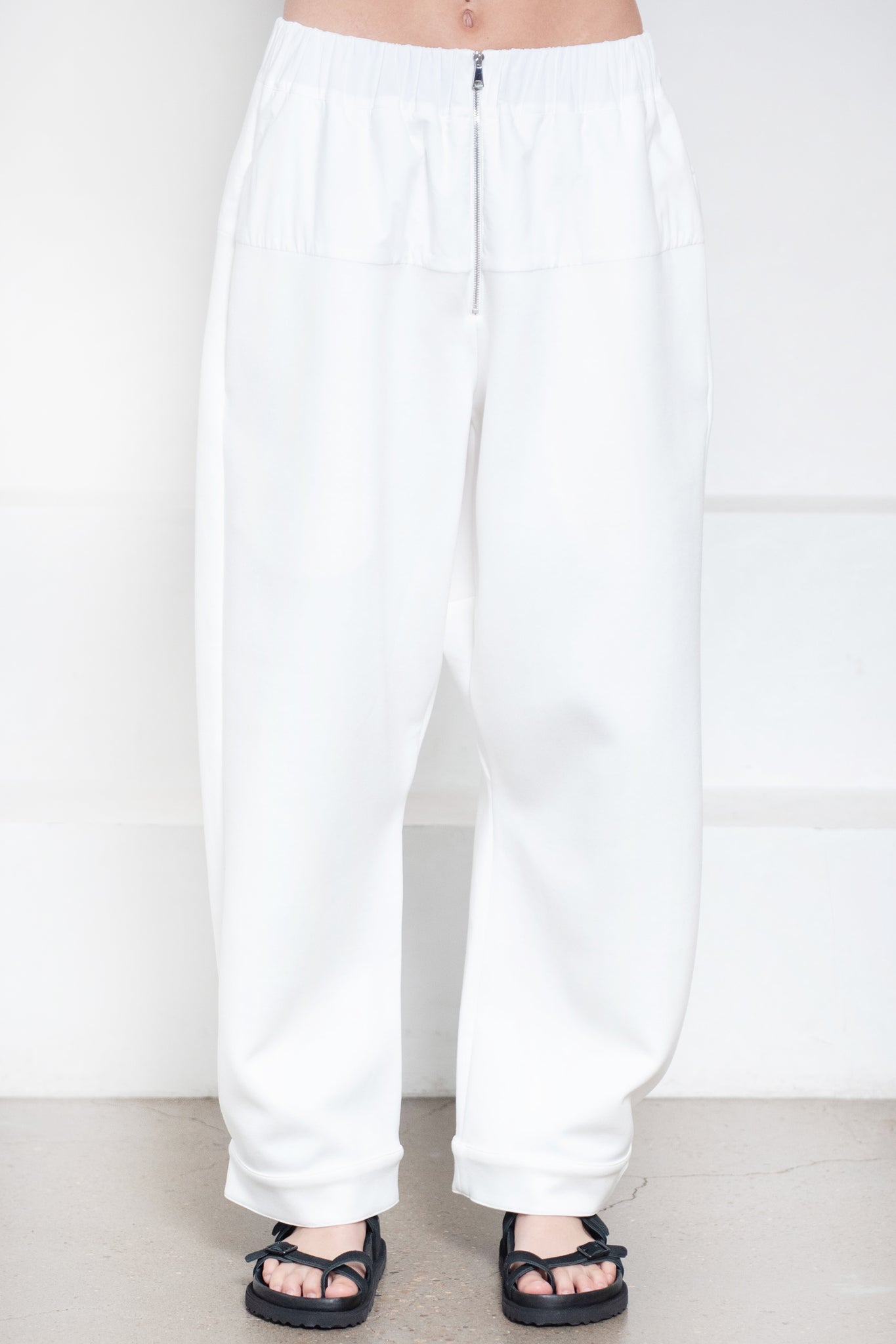 PLAN C - Trousers, White