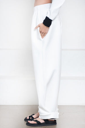 PLAN C - Trousers, White