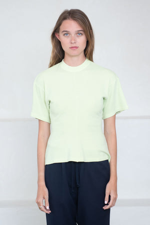 proenza schouler - Eco Cotton Waisted T-Shirt, Lime