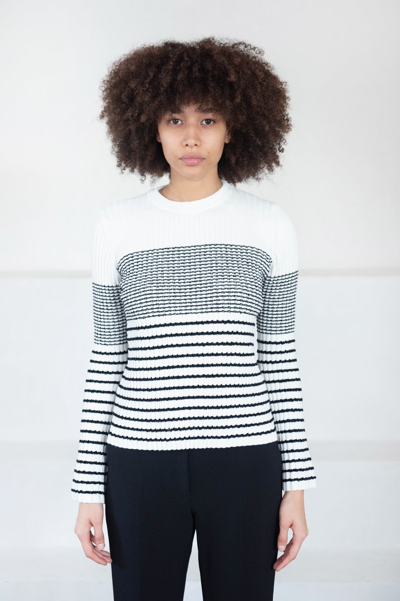 proenza schouler - Mini Stripe Sweater, Off White