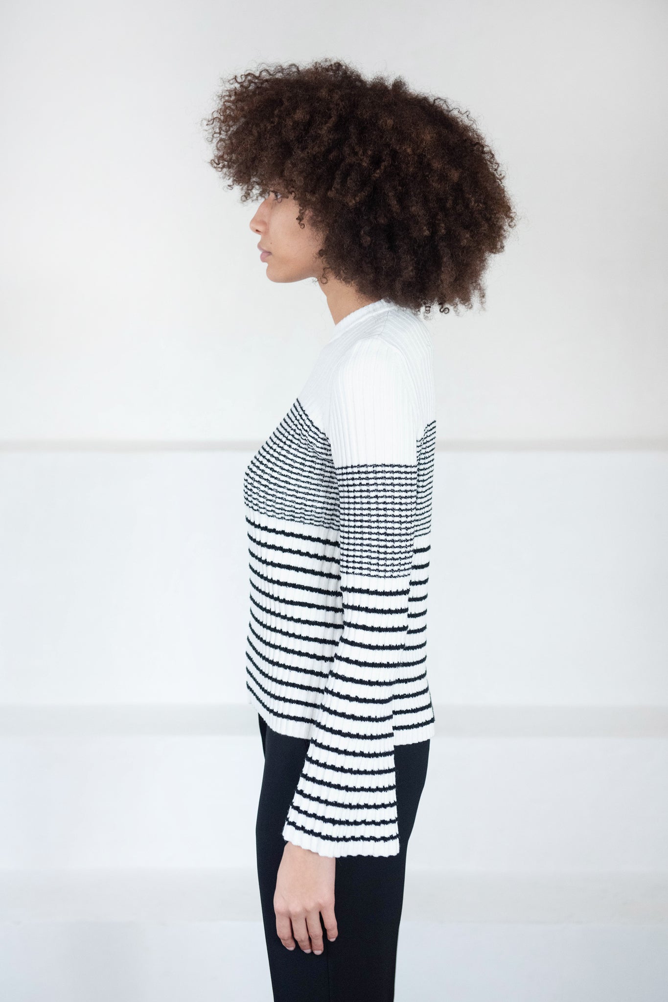 proenza schouler - Mini Stripe Sweater, Off White