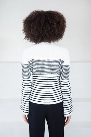 proenza schouler - Mini Stripe Sweater, Off White