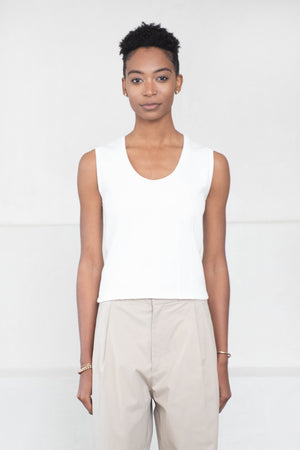 Proenza Schouler White Label - Sweatshirt Tank Top, Off White